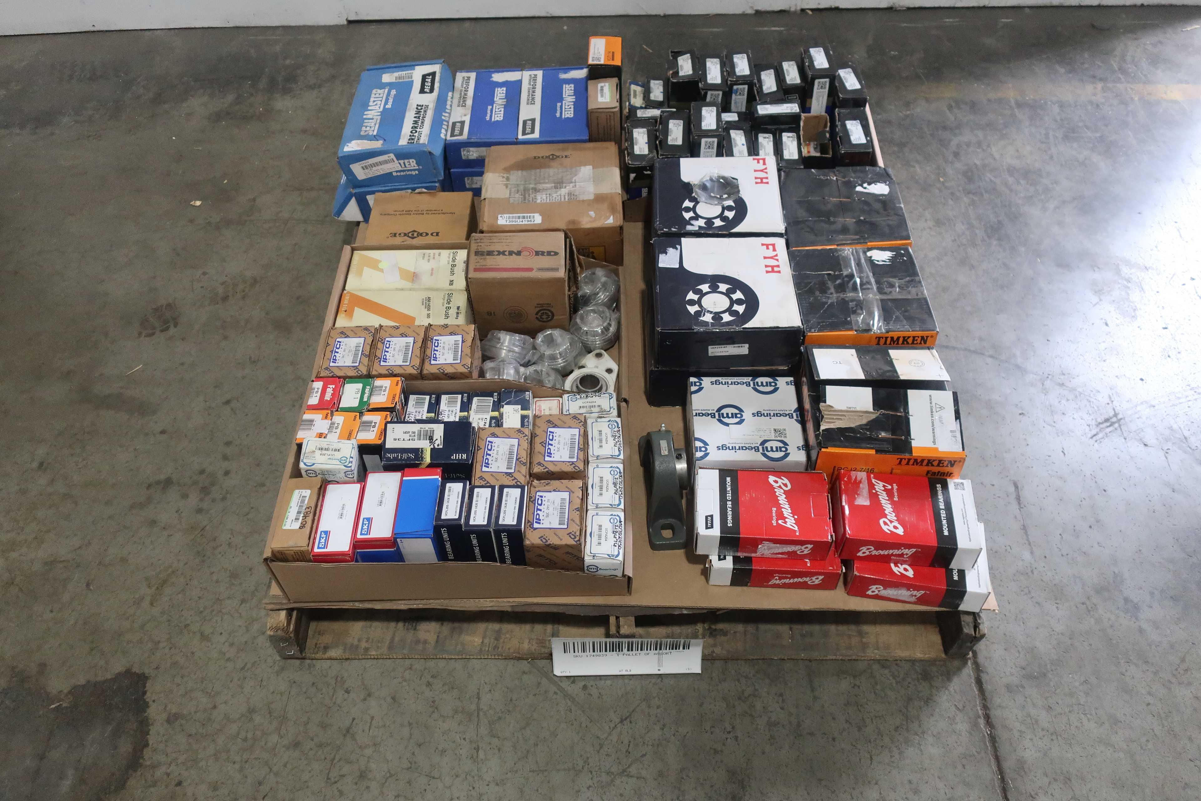 SKU 1749839 - 1 PALLET OF ASSORTED MOUNTED BEARINGS - BEARINGS