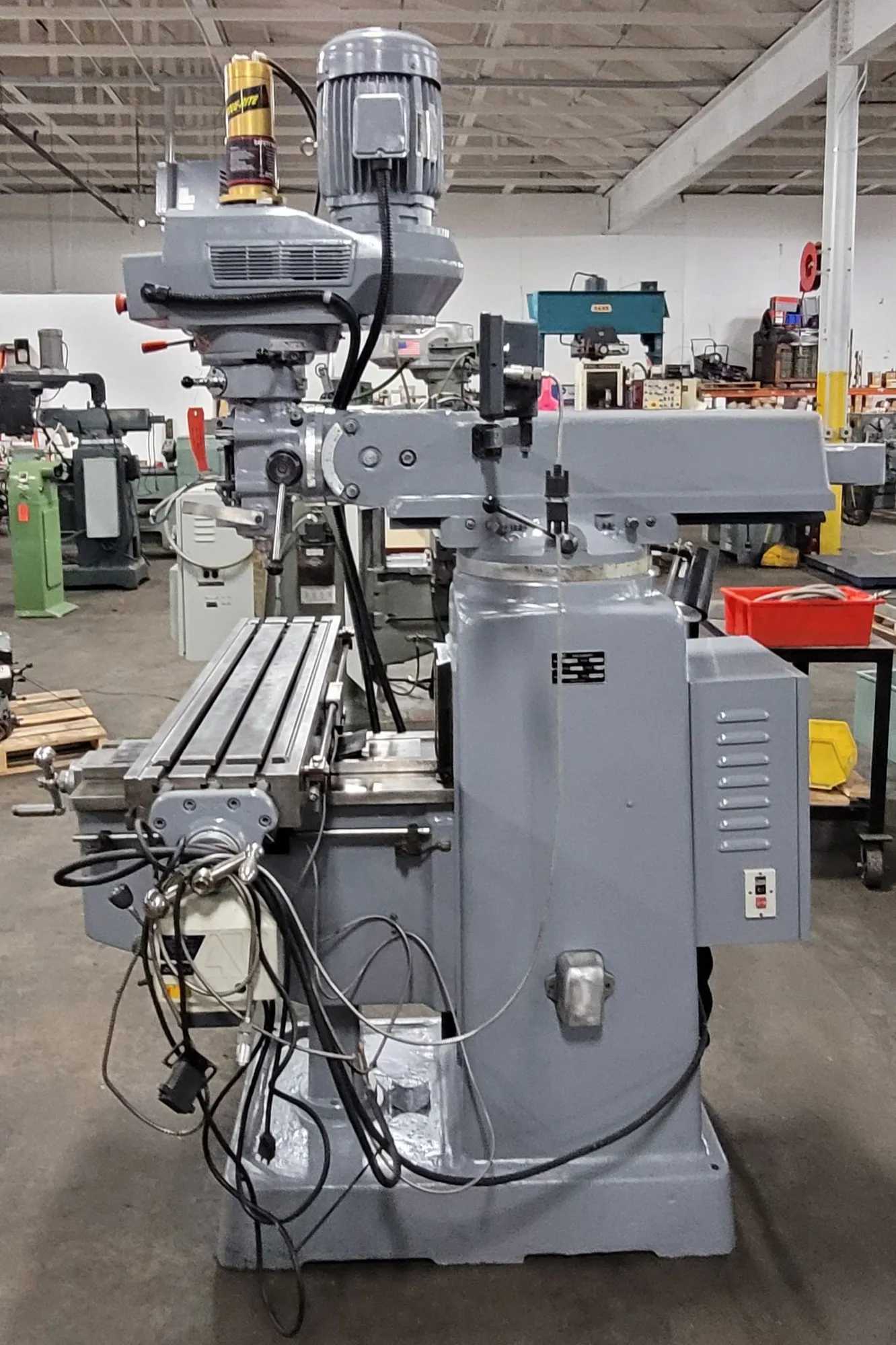 ACER 3CVS MILL W/ X-AXIS POWER FEED, MAXI RITE POWER DRAWBAR, NEWALL DRO, R8 SPINDLE TAPER - MILLING MACHINES
