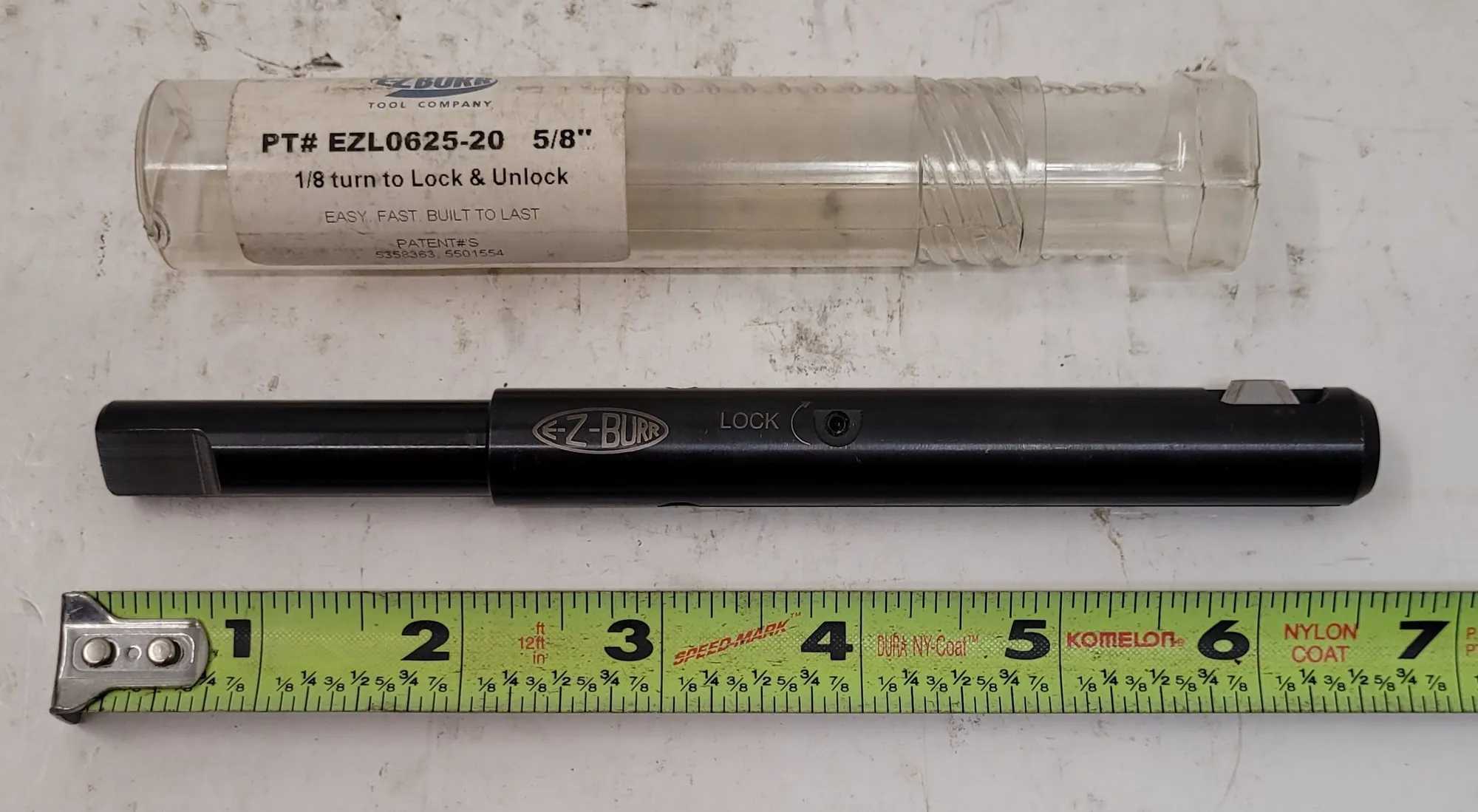 E-Z BURR EZL0625-20 DEBURRING TOOL FOR 5/8" HOLE, 0.5" SHANK, 7.0" OAL, SERIES L3B - MACHINE TOOLING
