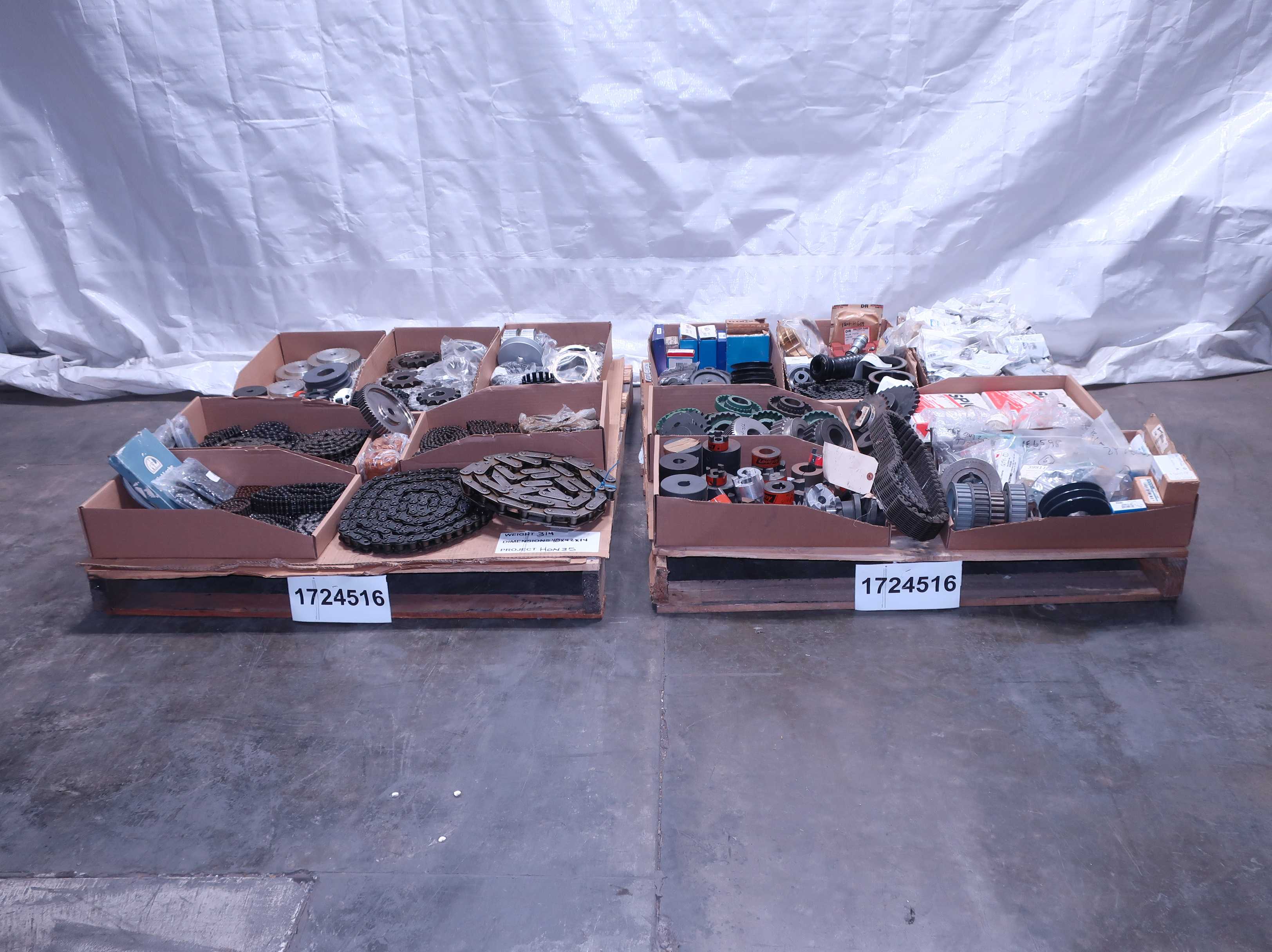 SKU 1724516 - 2 PALLETS OF ASSORTED POWER TRANS - POWER TRANSMISSION