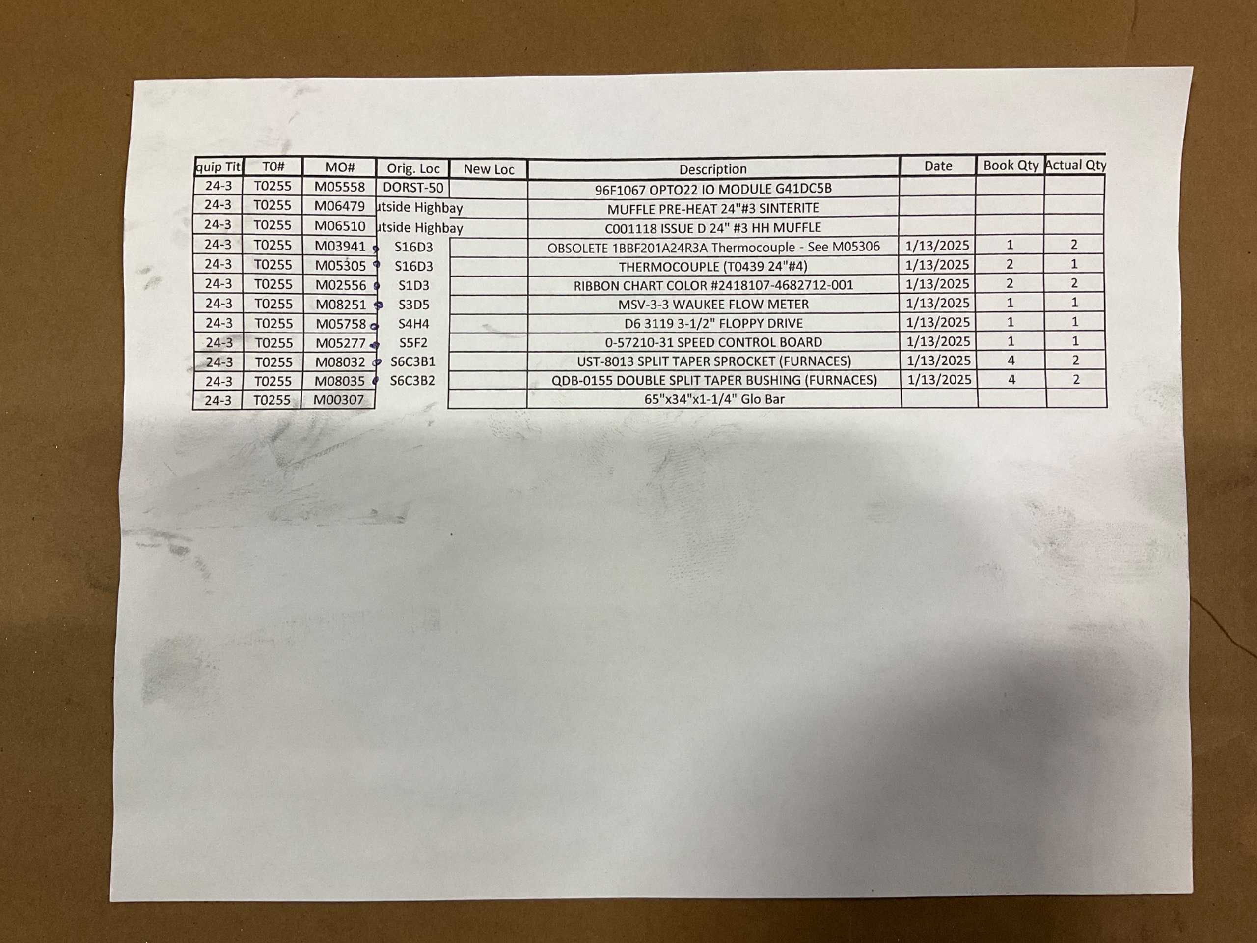 BULK QTY OF FURNACE PARTS - FURNACE PARTS