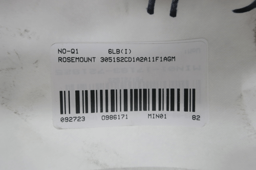SKU 986171 - ROSEMOUNT 3051S2CD1A2A11F1AGM 3051S PRESSURE TRANSMITTER -4-1IN-H2O 10.5-42.4VDC - PRESSURE TRANSMITTER