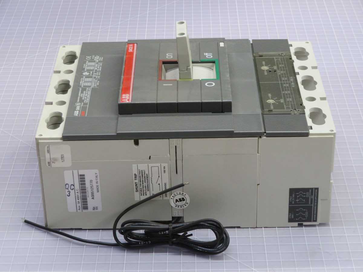 ABB S6N600TWAS8 26324 CB, 3-POLE, 600A CURRENT, 600V AC VOLTAGE, 65KA IC @ 240V AC, 50/60HZ - CIRCUIT BREAKERS