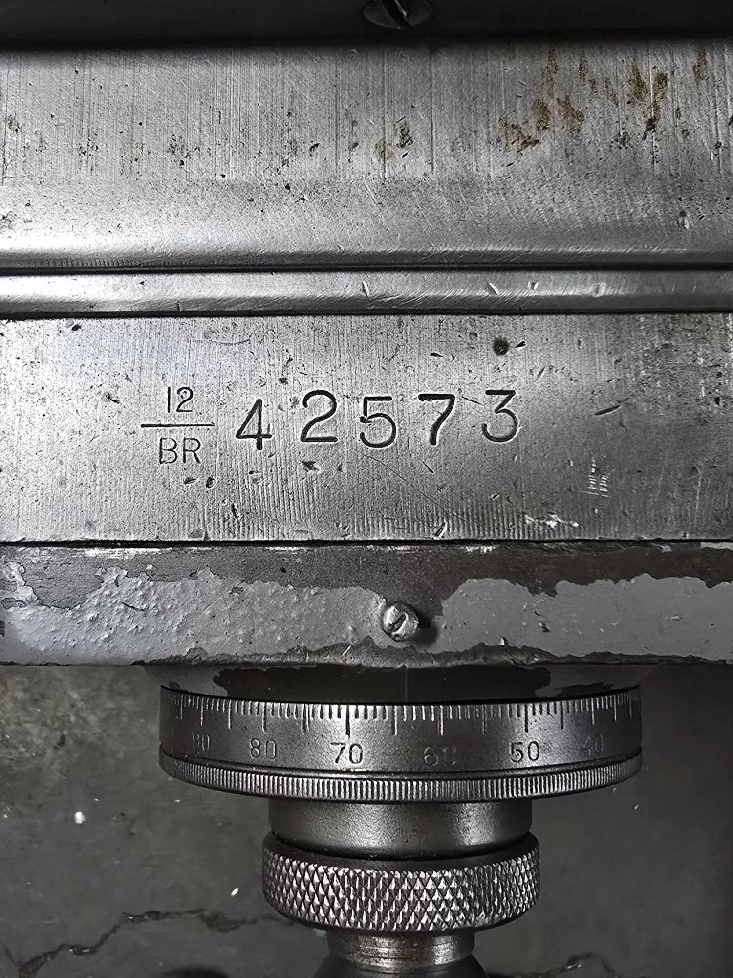 BRIDGEPORT SERIES 1 VERTICAL KNEE MILL, 1HP STEP PULLEY HEAD, 2 AXIS DRO, 9" X 42" TABLE - MILLING MACHINES