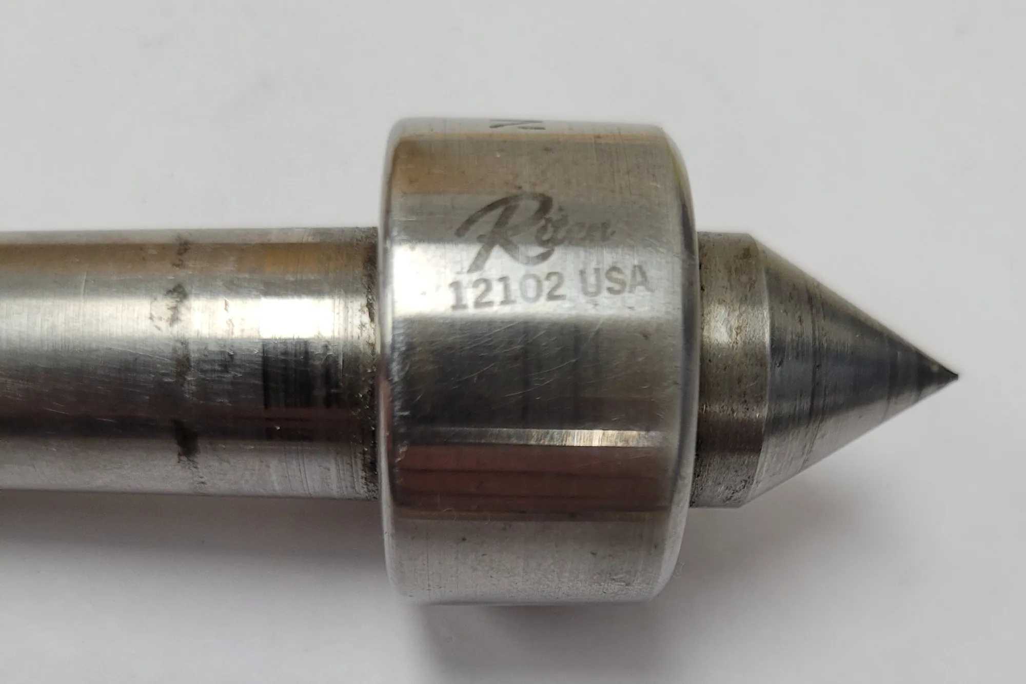 RITEN 12102 SUPER ACCURATE LIVE CENTER, 2 MORSE TAPER, HARDENED TOOL STEEL, ±.00004 ACCURACY - MACHINE TOOLING