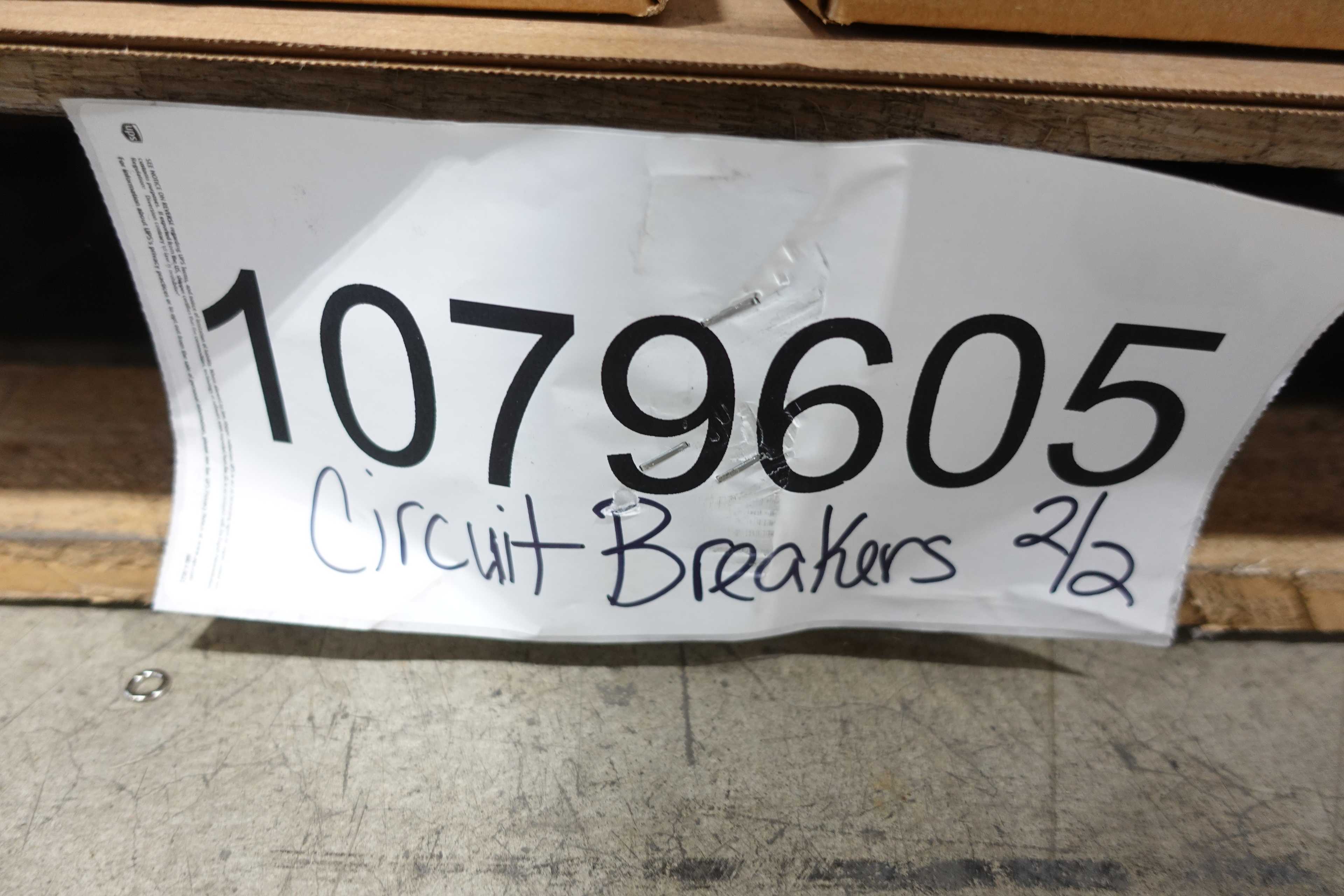 SKU 1079605 - 2 PALLETS OF ASSORTED CIRCUIT BREAKERS - CIRCUIT BREAKERS
