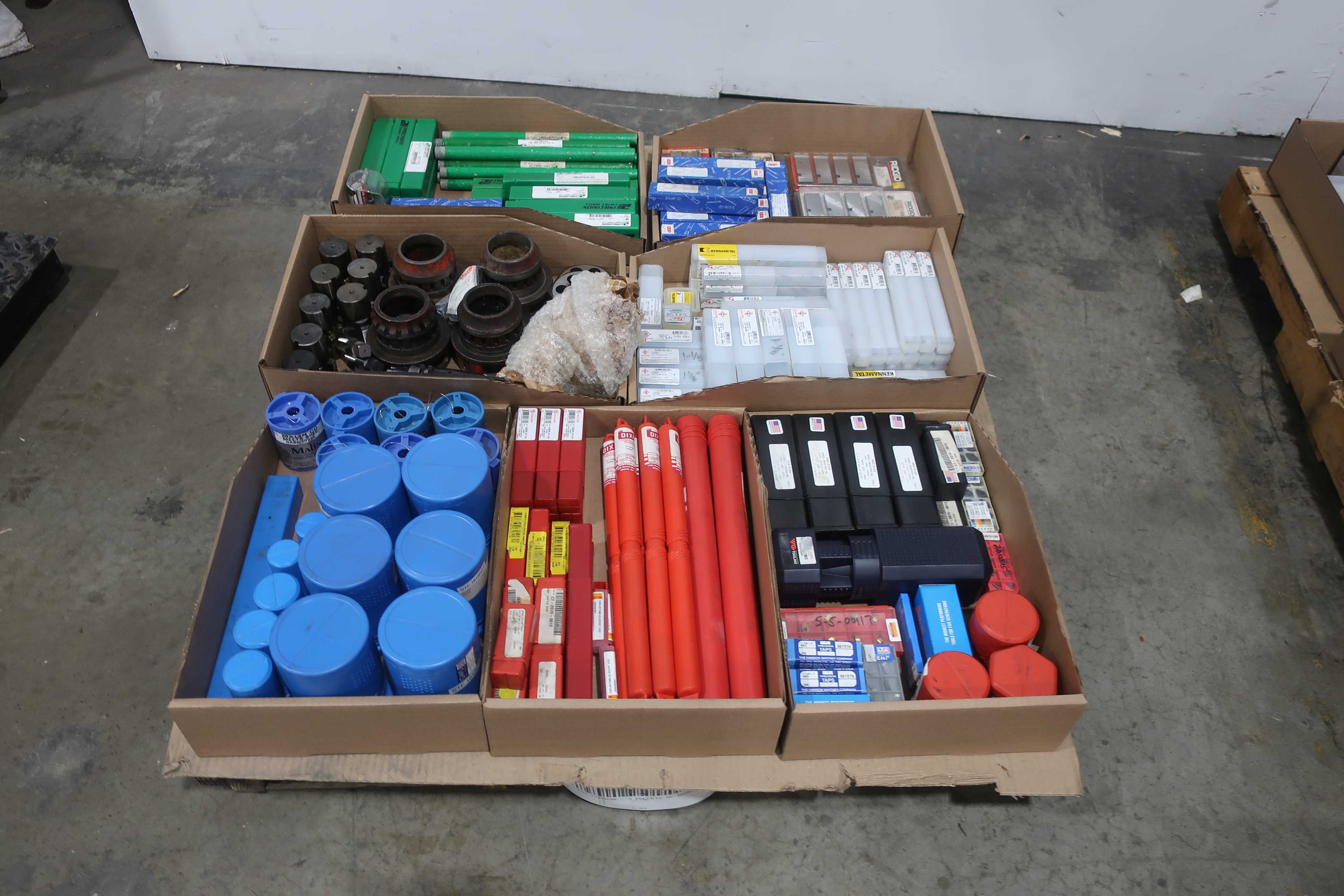SKU 1749890 - 3 PALLETS OF ASSORTED METALWORKING TOOLING - MACHINE TOOLING