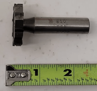 MOON CUTTER CO. TC810 STRAIGHT TOOTH WOODRUFF KEYSEAT CUTTER, 1-1/4" DIA, CARBIDE-TIPPED - MACHINE TOOLING