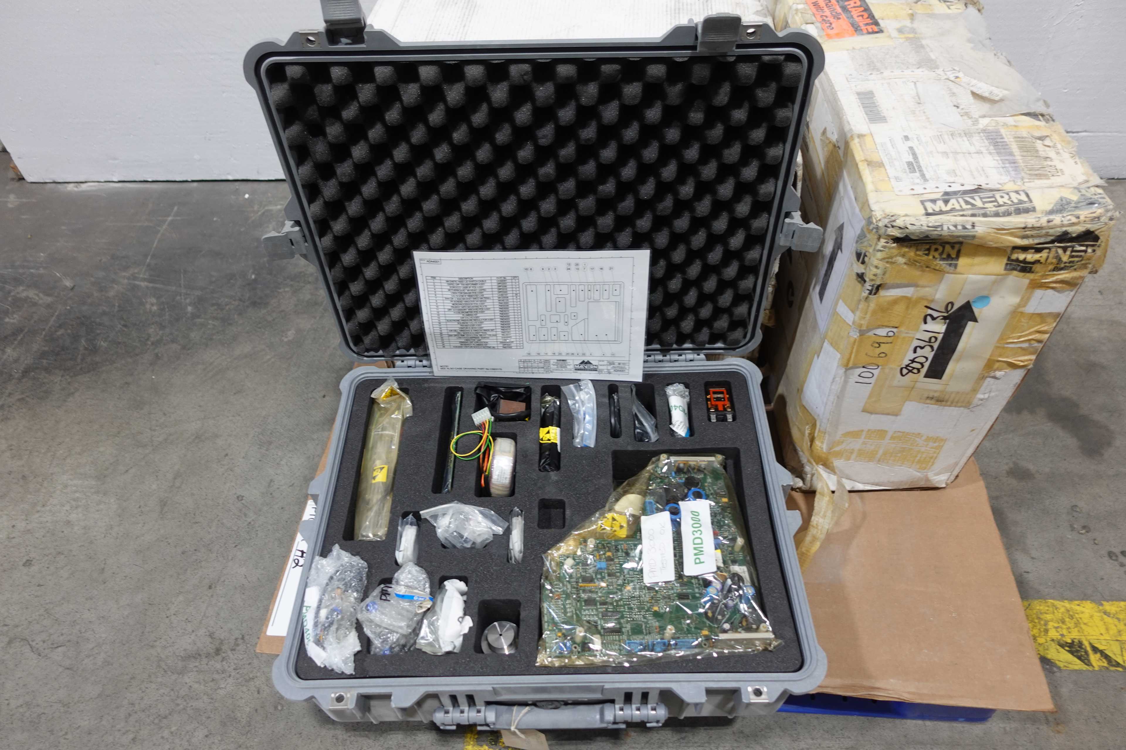 LOT OF 4 MALVERN INSTRUMENTS ADA4001 PARTICLE ANALYZER SPARE KITS - ANALYZER