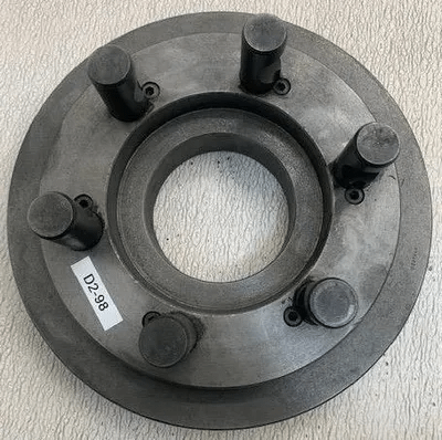 D1-8 FACE PLATE MOUNT, 11IN DIAMETER, 6 X 1IN PINS, 4IN MIDDLE HOLE DIAMETER - MACHINE TOOLING