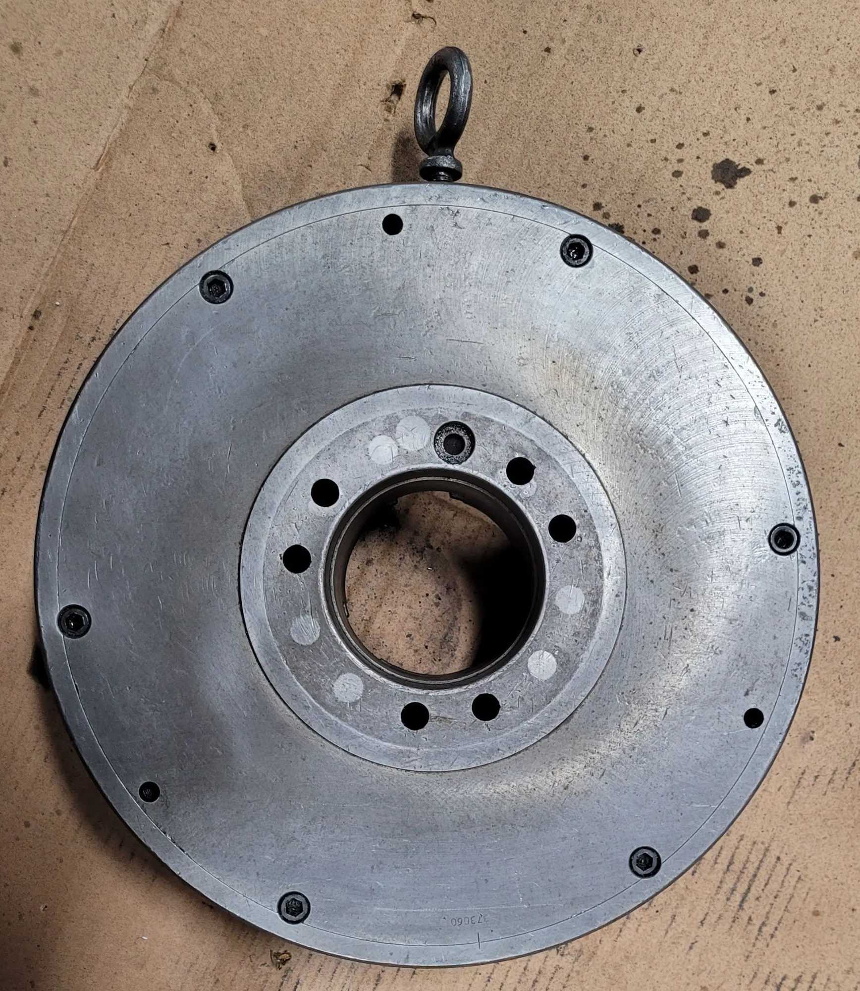 SCA 15IN 3 JAW CHUCK A2-6 MOUNT WITH 4” CENTER HOLE - MACHINE TOOLING