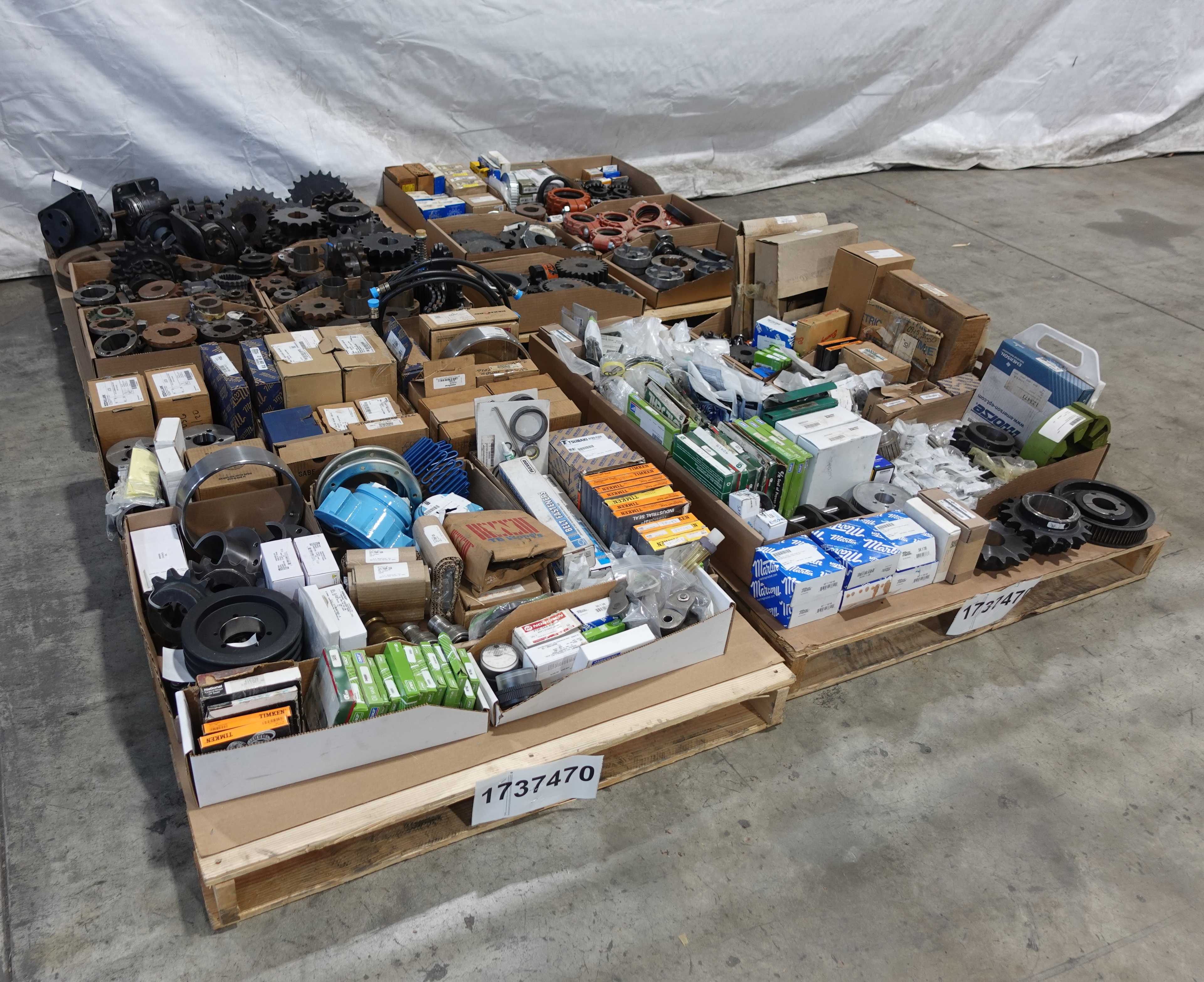 SKU 1737470 - 4 PALLETS OF ASSORTED POWER TRANSMISSION REPLACEMENT PARTS - POWER TRANSMISSION