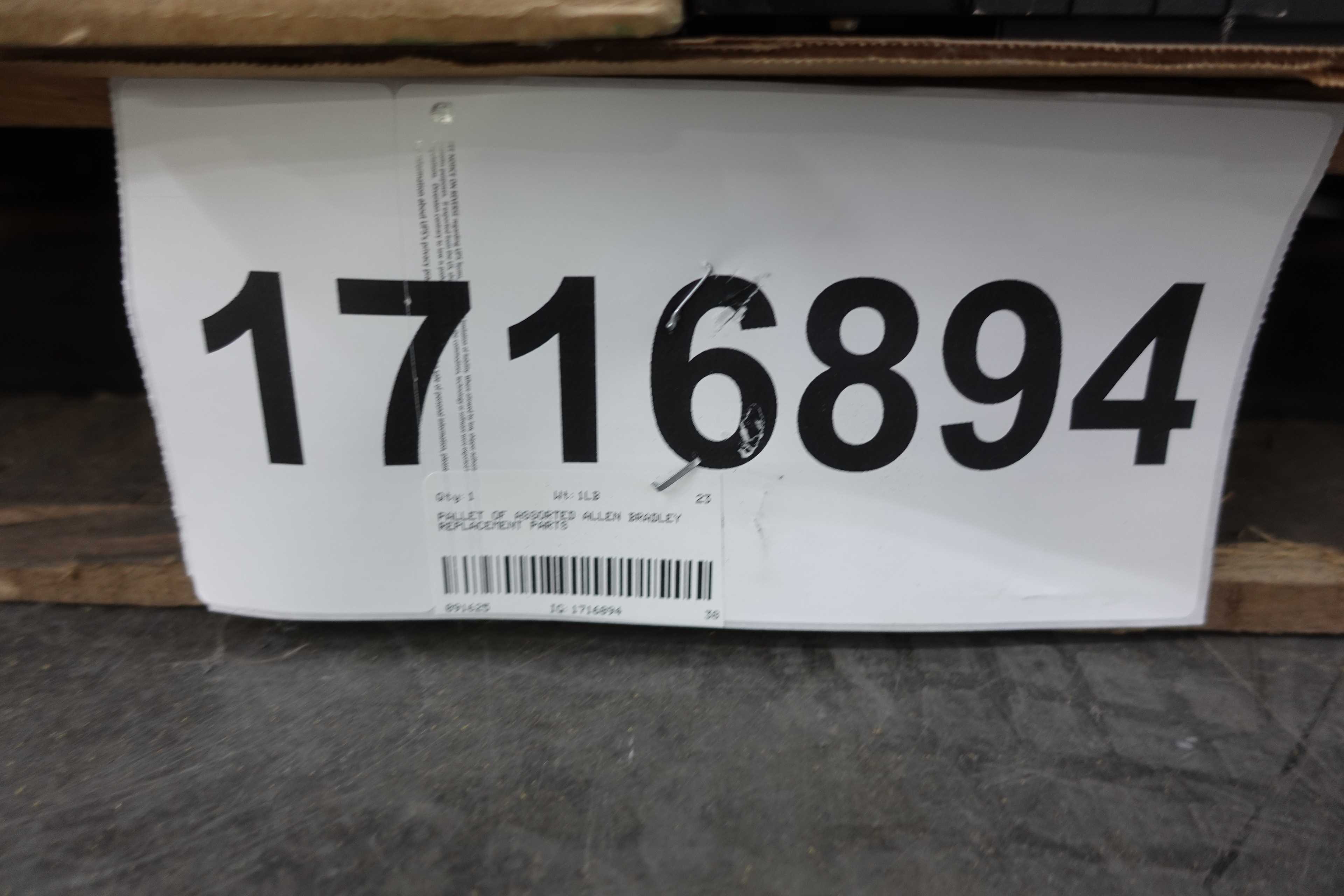 SKU 1716894 - PALLET OF ASSORTED ALLEN BRADLEY REPLACEMENT PARTS - AUTOMATION & CONTROLS
