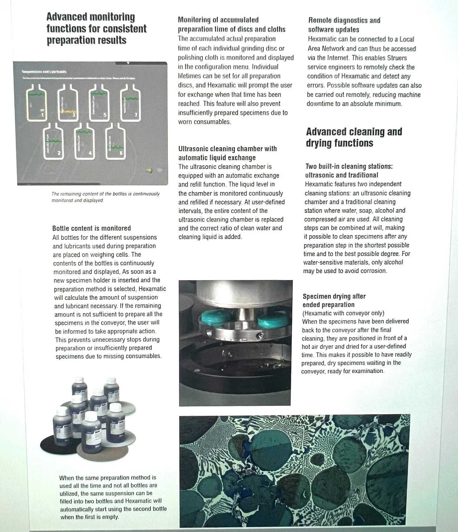 2015 STRUERS HEXAMATIC LAB PREP MACHINE, AUTOMATIC GRINDING & POLISHING, 8 DISC, PC CONTROL - LAB & SCIENTIFIC