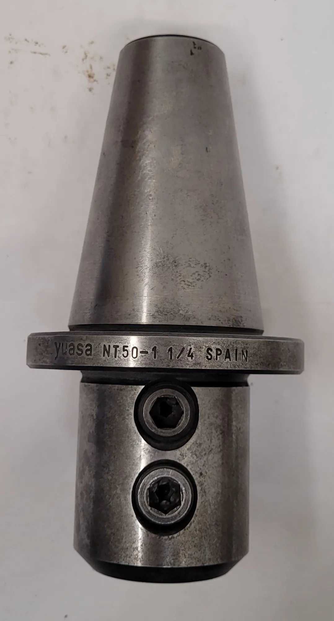 YUASA NT50-1-1/4 END MILL TOOL HOLDER, CAT 50, 1-1/4" SIZE, 7" OAL - MACHINING TOOLING & PARTS