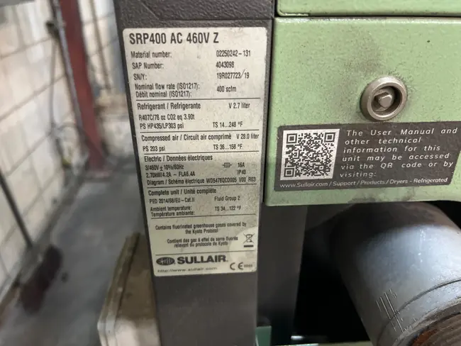 SULLAIR SRP400 AC 460V Z AIR DRYER - undefined