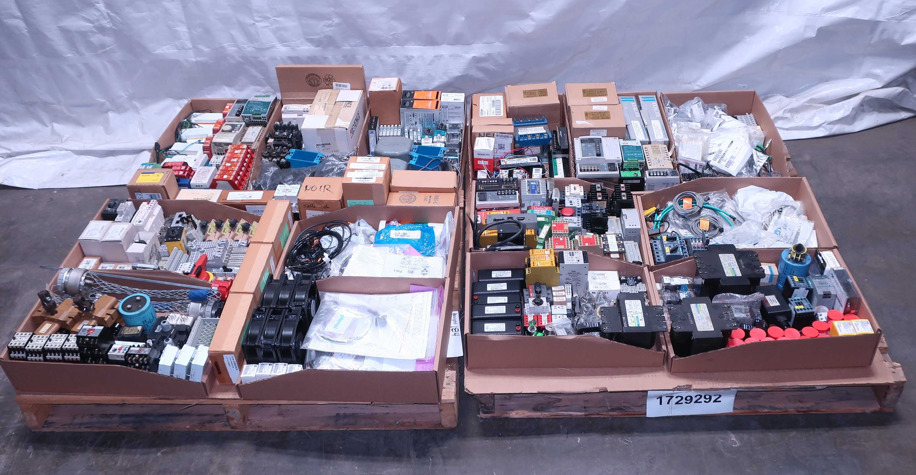 SKU 1729292 - 2 PALLETS OF ASSORTED ELECTRICAL COMPONENTS - ELECTRICAL COMPONENTS