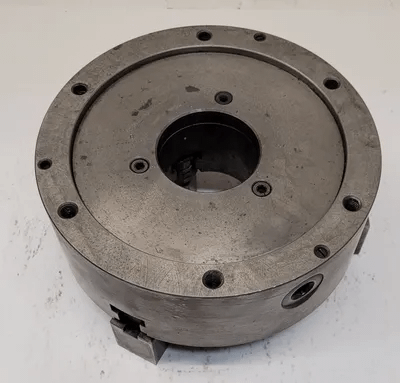 BISON LATHE CHUCK, 10" 3 JAW, 3" THROUGH HOLE - MACHINING TOOLING & PARTS