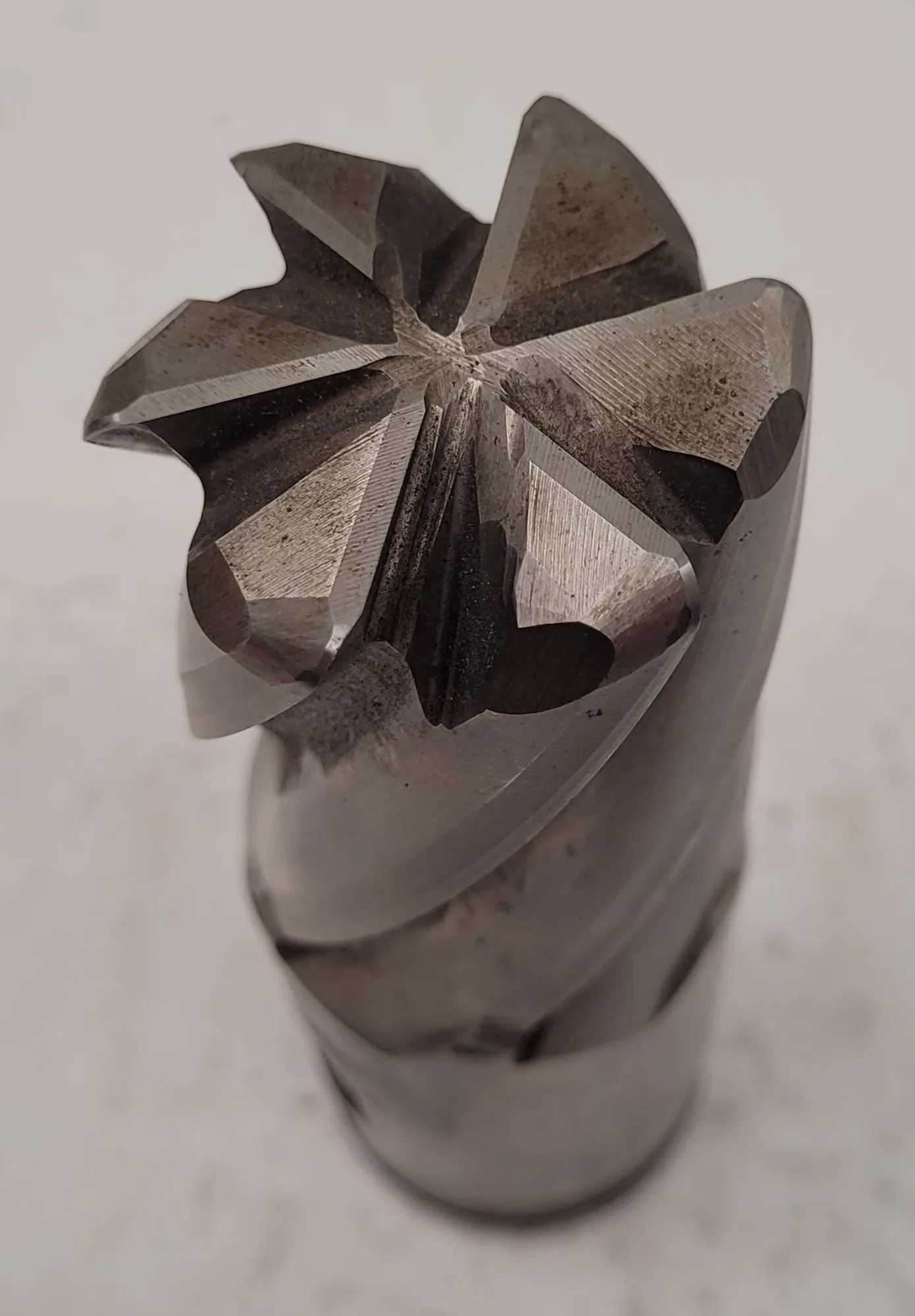 DURA-MILL CDA-76-6 HSS 6 FLUTE END MILL - 2" DIA, .125 RADIUS, OAL: 6.5”, CD: 2” - MACHINE TOOLING