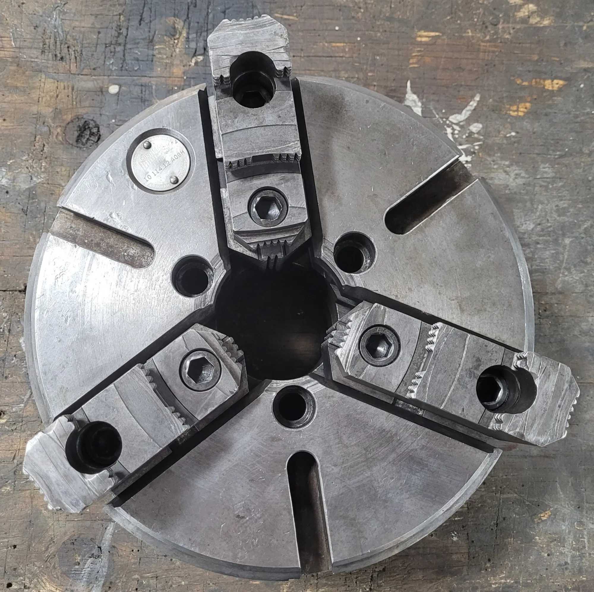 12IN CUSHMAN LATHE CHUCK – 3 JAWS PLAIN BACK - MACHINING TOOLING & PARTS