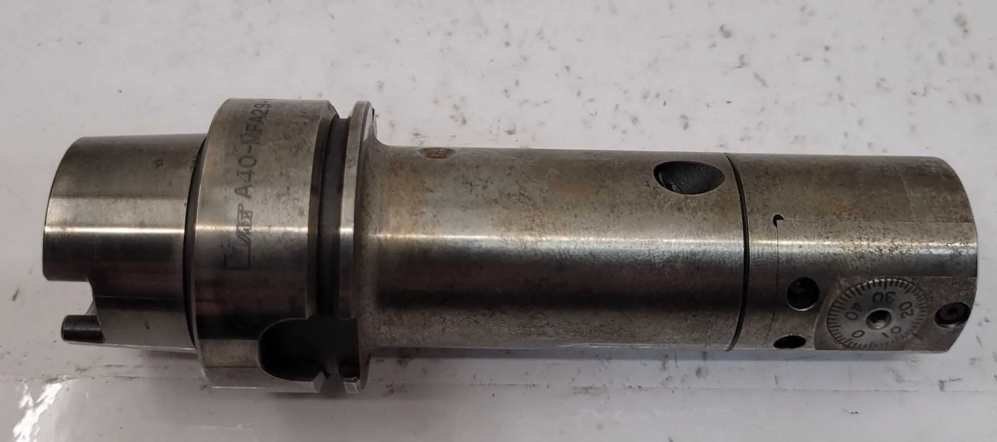 MST A40-MFA29-105 MICRO HEAD FINE ADJUST BORING HEAD MFA29-2 (CAP 29-38) - MACHINE TOOLING