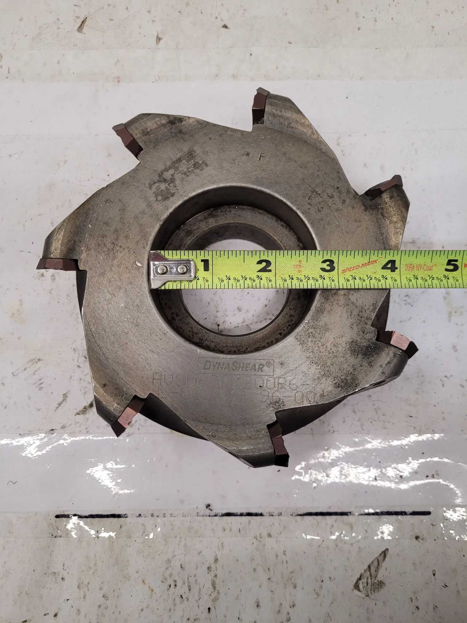 DYNASHEAR HVSM600X200R6-7 WITH 6" DIAMETER, 2" HEIGHT, 2.75" FACE HOLE, 2" HUB HOLE - MACHINE TOOLING