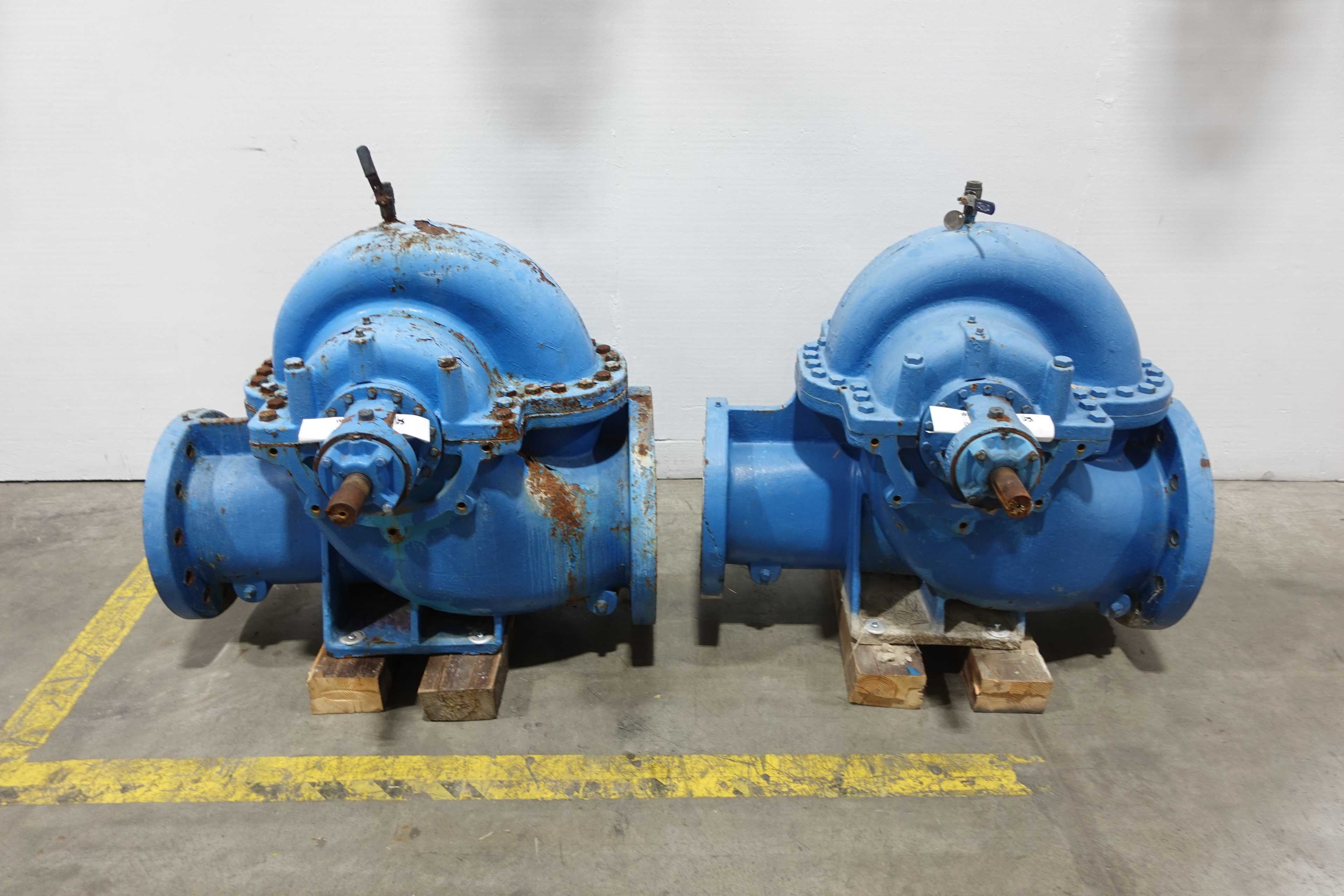 LOT OF 2 PACO 29-10129-150001-1893EE CENTRIFUGAL PUMPS, 3000GPM, IMP. DIA 11.4", TDH: 40'