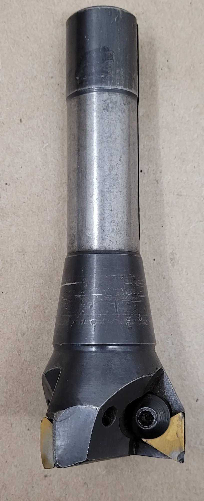 BRIDGEPORT R8 END MILL HOLDER, 1-3/4" CUTTER DIAMETER, 5-1/2" OAL, 3 INSERT SEATS - MACHINING TOOLING & PARTS