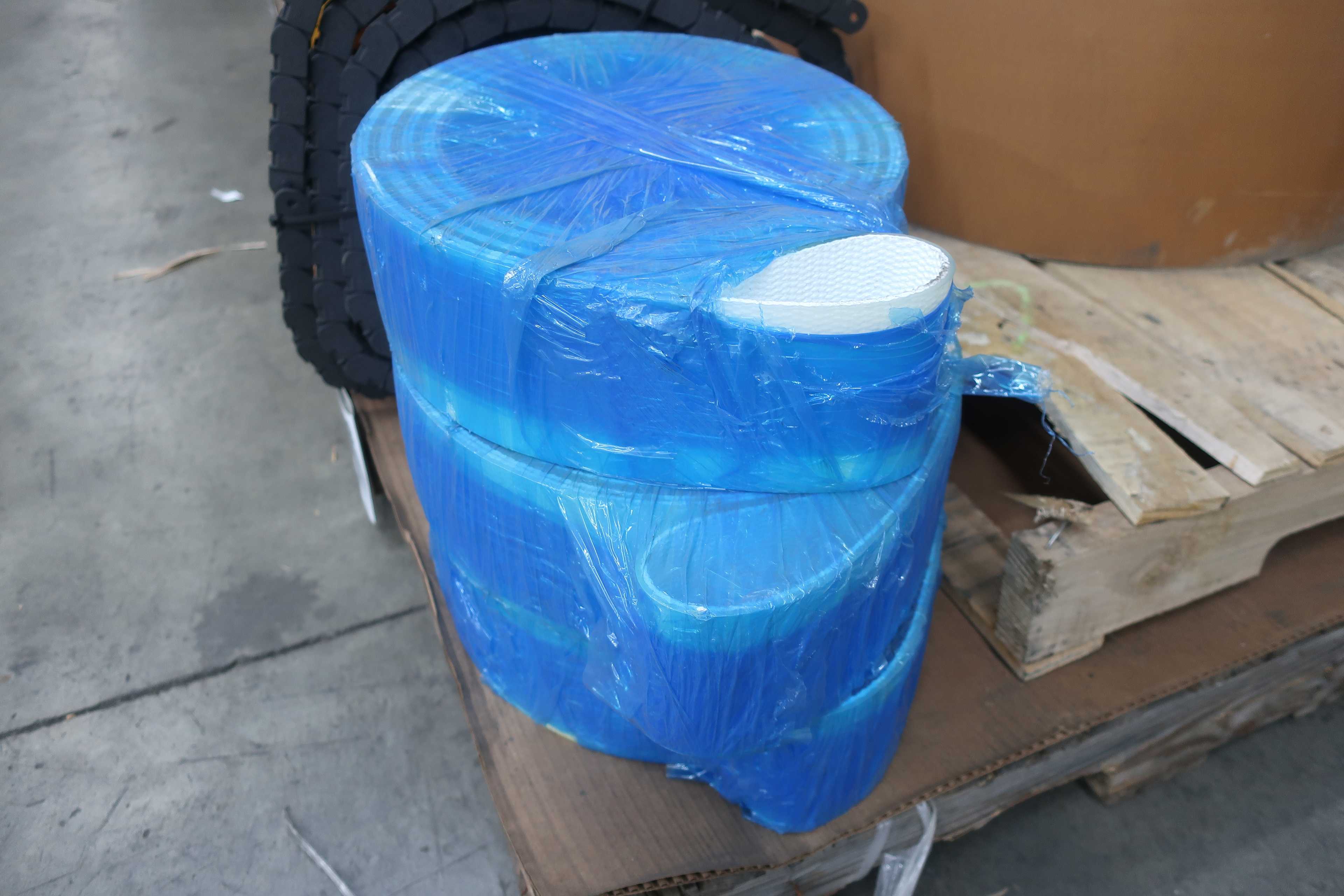 2 PALLETS OF ASSORTED CONVEYOR BELTS - CONVEYOR PARTS