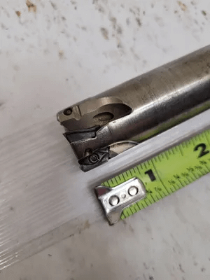 ISCAR END MILL, 1" DIAMETER, 6 1/2" SHANK - MACHINE TOOLING