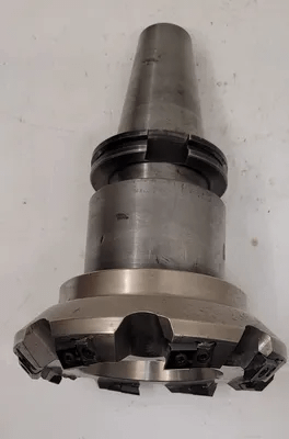 INGERSOLL SN2N-06A02 6" INDEXABLE FACE MILL W/ CAT 50 TAPER HOLDER - MACHINE TOOLING
