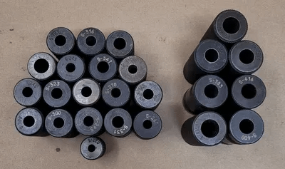 SUNNEN TRUING SLEEVES, SET OF 25, VARIOUS SIZES - MACHINE TOOLING
