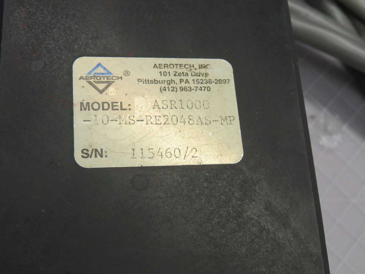 AEROTECH ASR1000-10-MS-RE2048AS-MP VACUUM VALVE ACTUATOR ASSEMBLY - ACTUATOR
