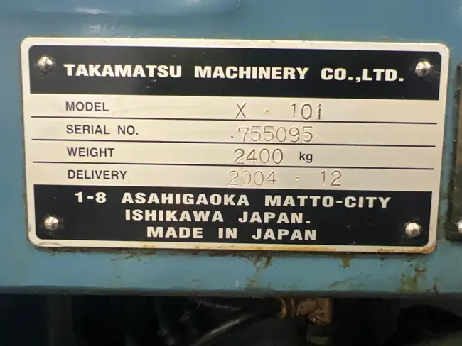 2004 TAKAMATSU X-10I CNC LATHE - undefined