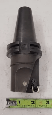 CARBOLOY INDEXABLE END MILL - CAT 40 - 6” OAL - 2.00” END WIDTH - 1.92” BODY DIAMETER - MACHINE TOOLING