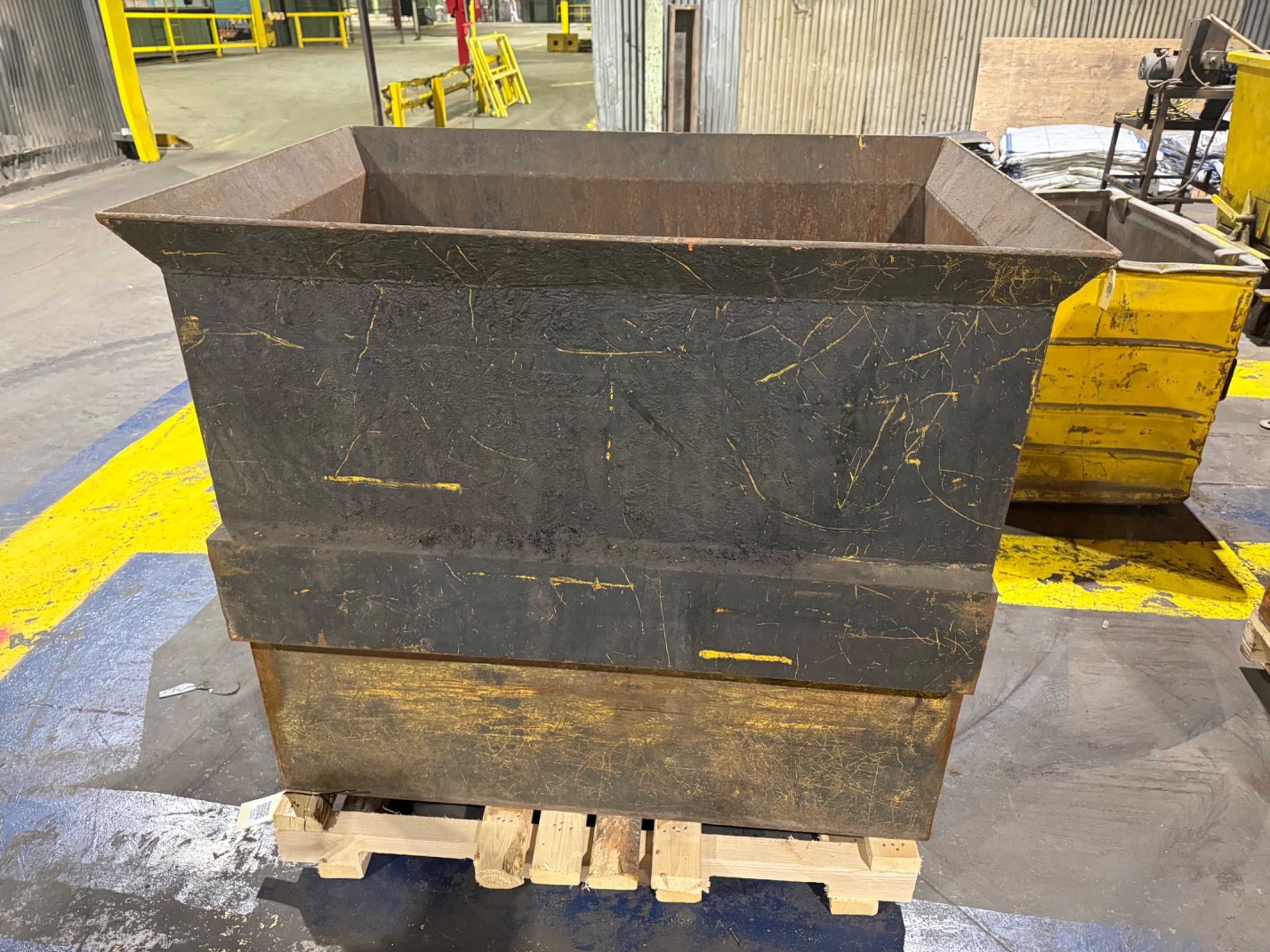 METAL HOPPER BIN - WASTE BINS