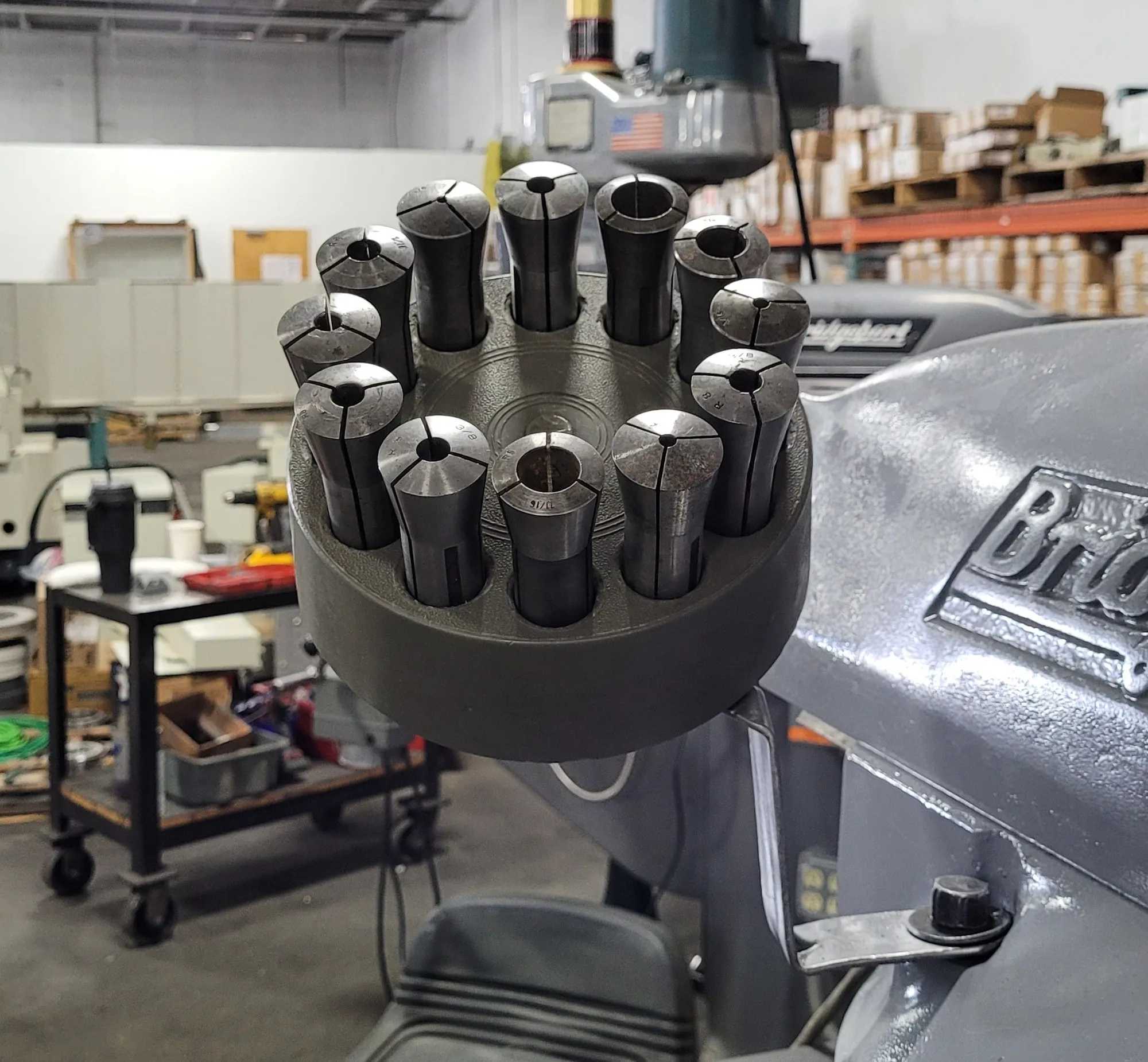 BRIDGEPORT SERIES 1 VERTICAL MILL, 9X42 TABLE, 3HP, VFD, R8, 5000 RPM, DRO, POWER FEED, VISE