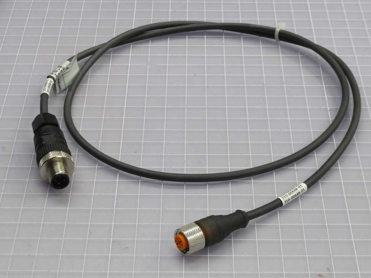 LOT OF 2 BARNUM 310-00648-0 CONNECTOR CABLE T262904 - CORDSET CABLES