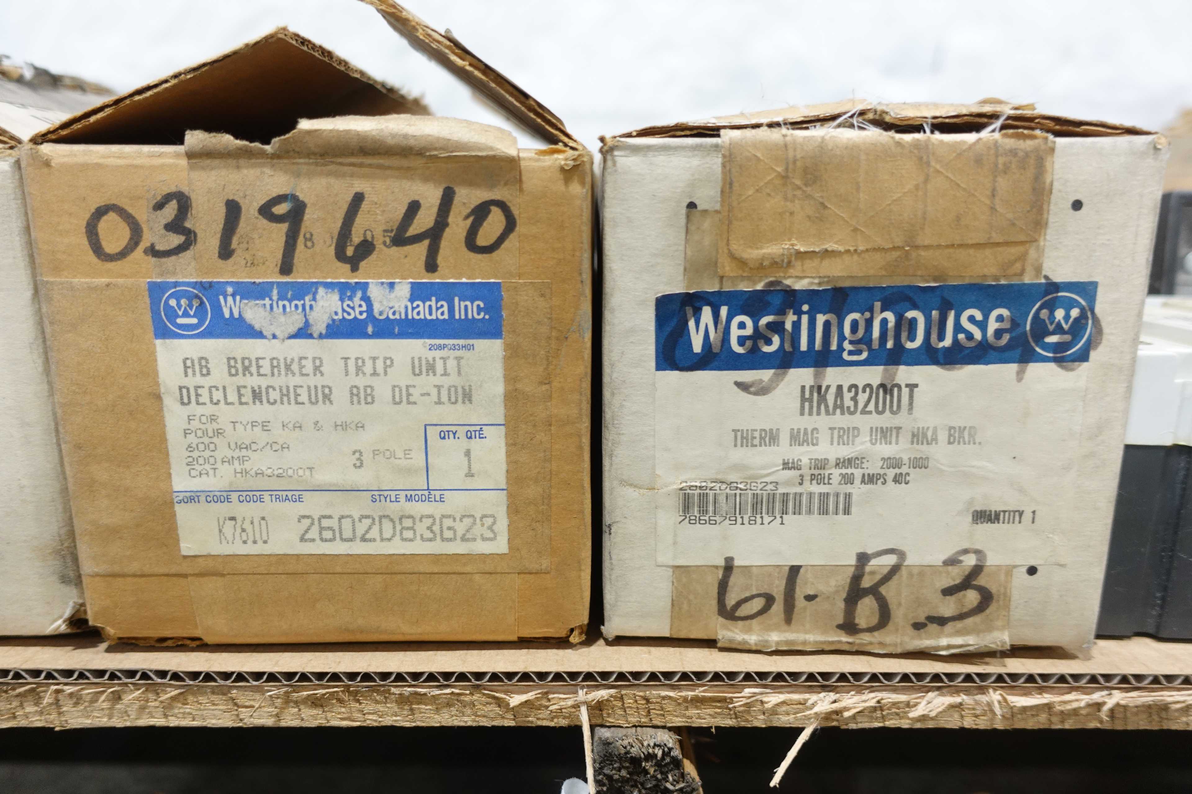 SKU 1726406 - PALLET OF ASSORTED CIRCUIT BREAKERS - CIRCUIT BREAKERS