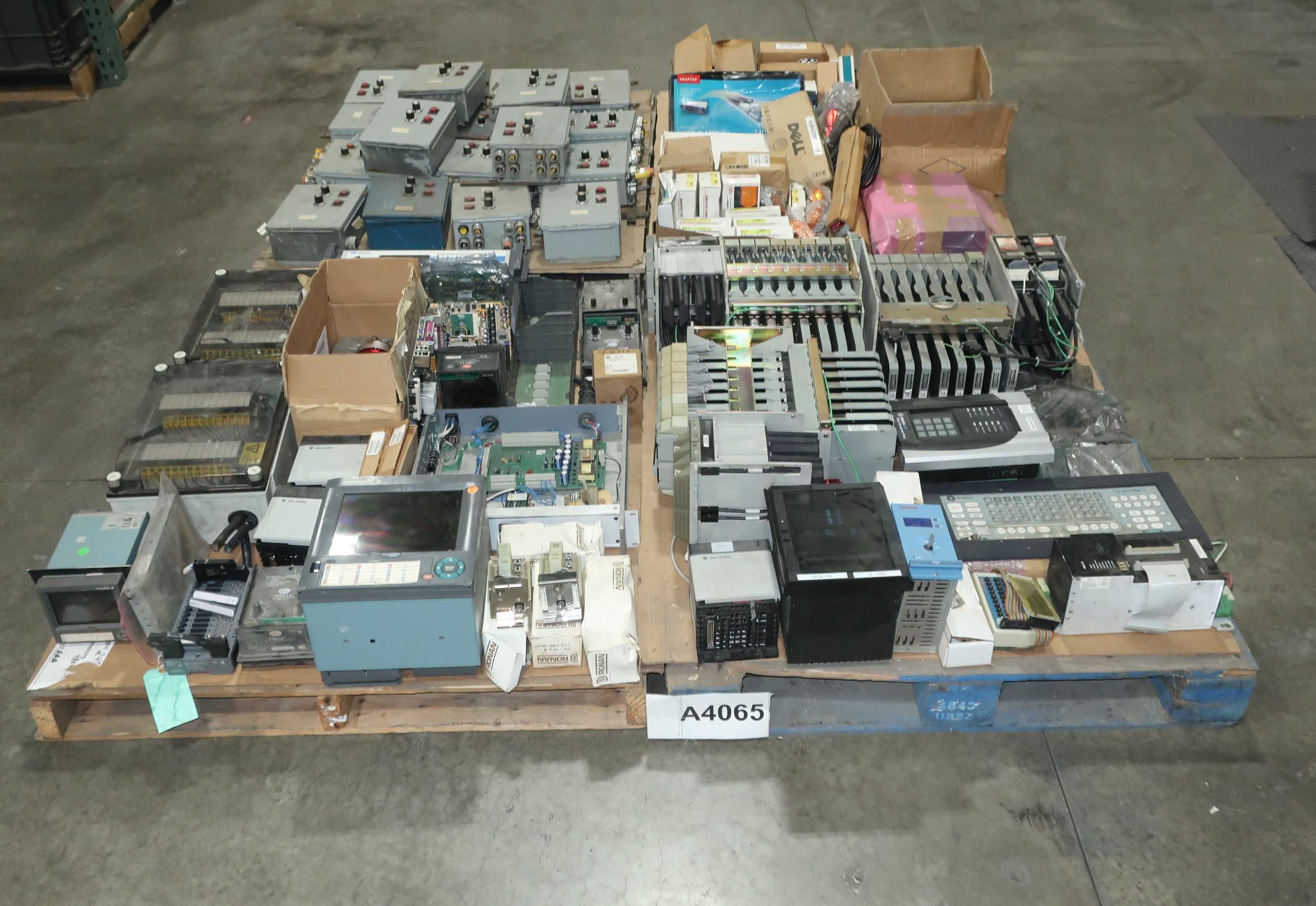 4 PALLETS OF ASSORTED AUTOMATION AND CONTROLS - AUTOMATION & CONTROLS