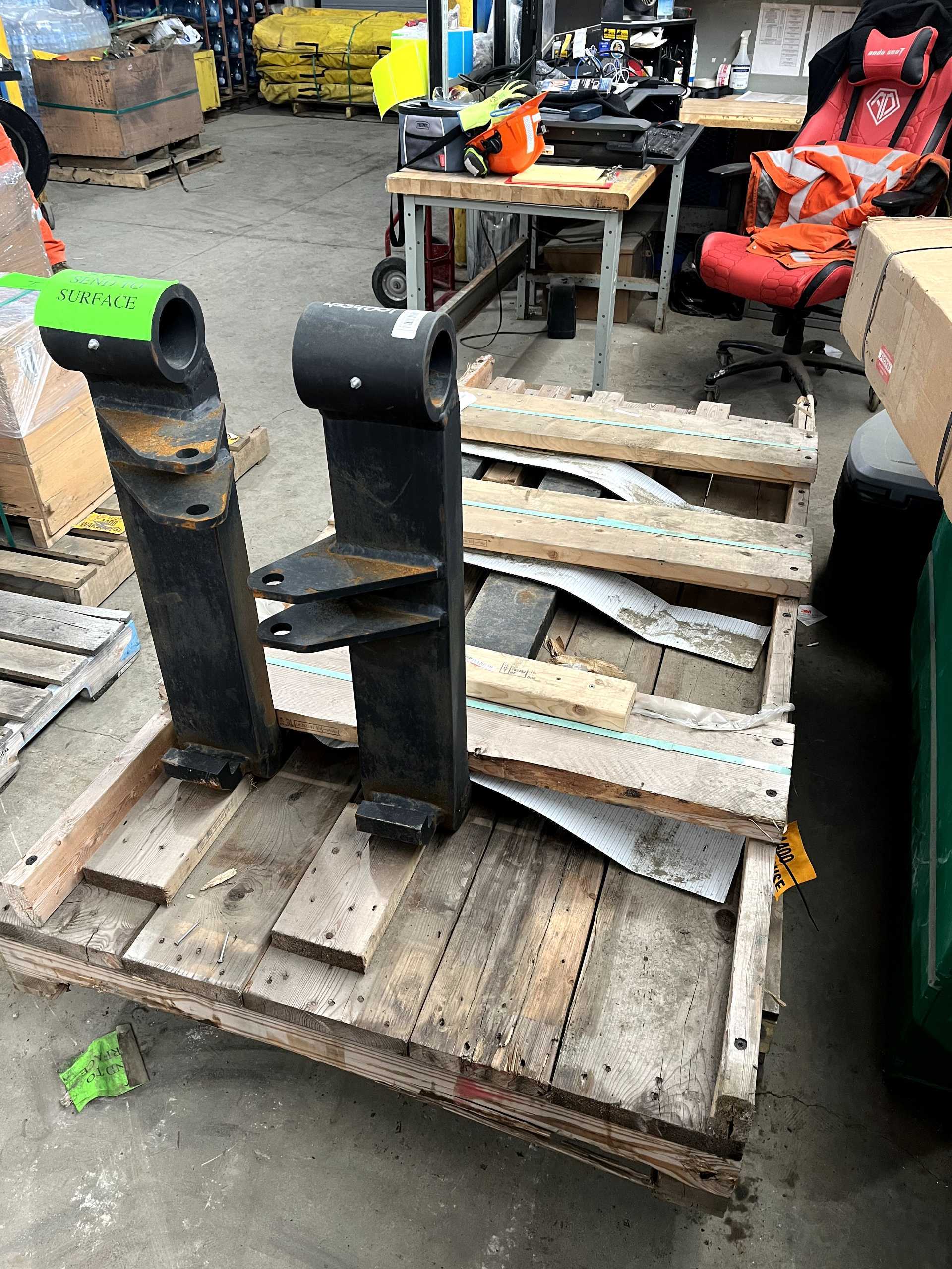 RIGHT & LEFT FORKS FOR KOMATSU LT-350 SCOOPTRAM - CONSTRUCTION EQUIPMENT PARTS