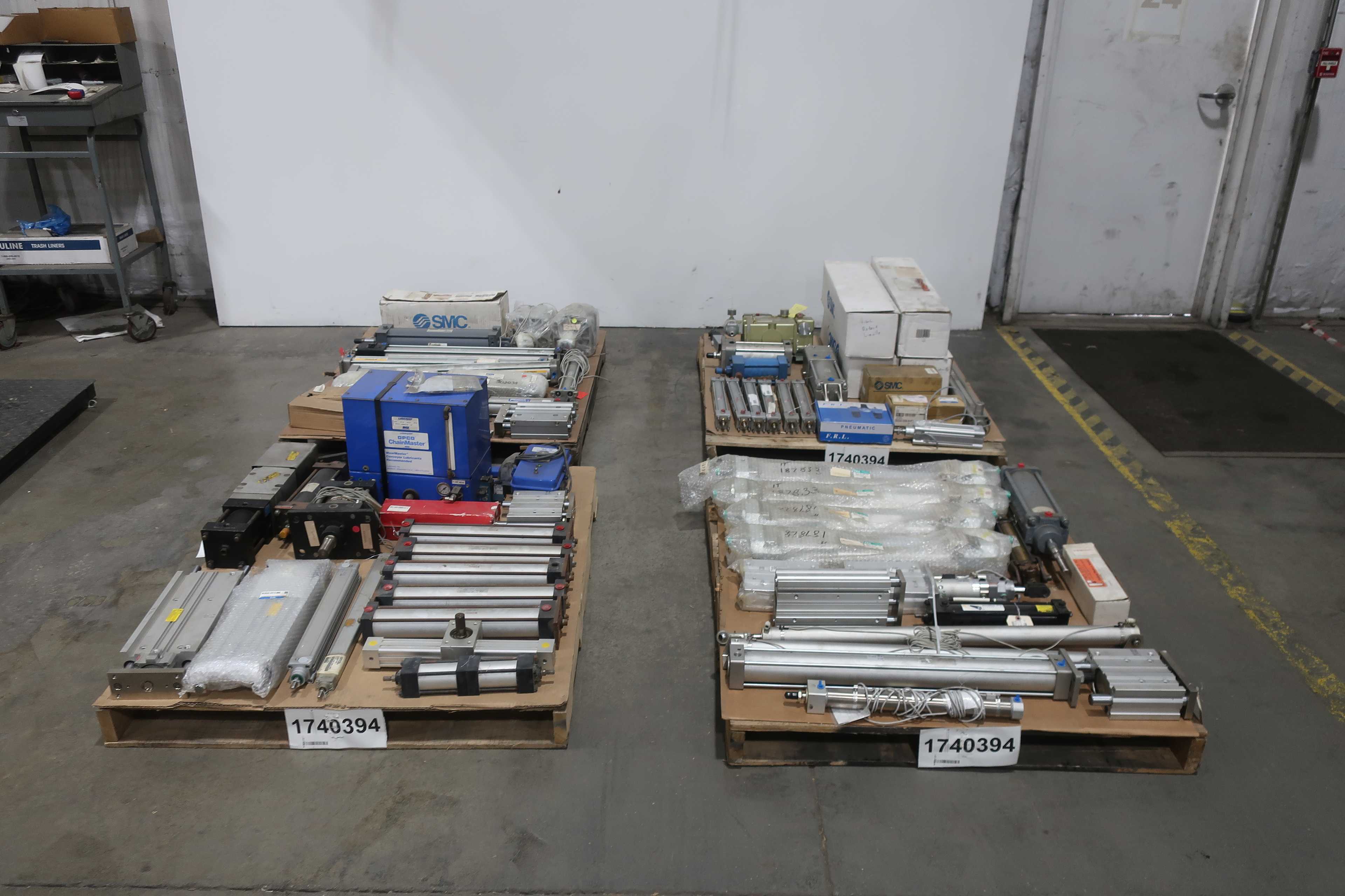 SKU 1740394 - 4 PALLETS OF ASSORTED PNEUMATIC REPLACEMENT PARTS - PNEUMATIC PARTS