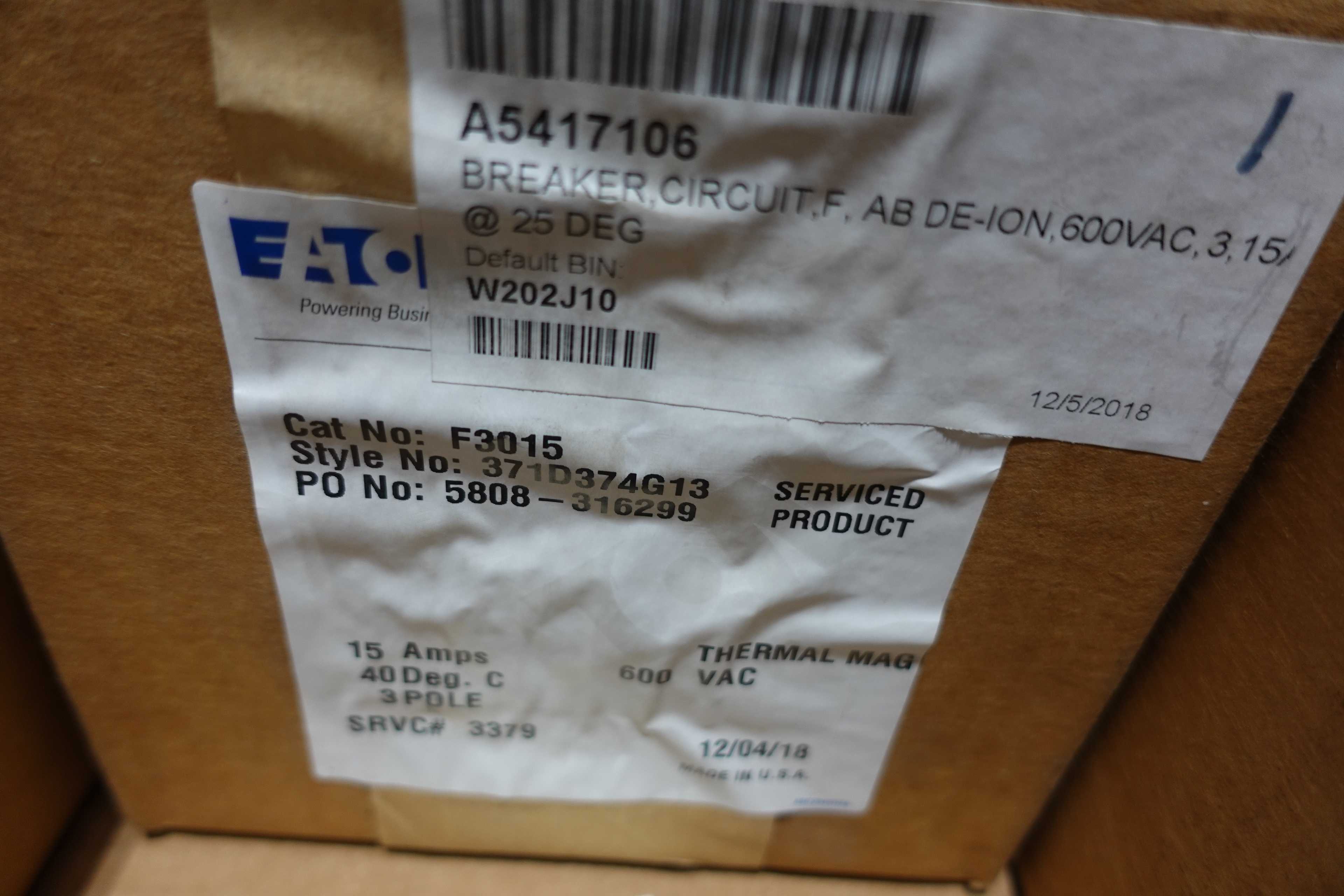 SKU 1036344 - 2 PALLETS OF ASSORTED CIRCUIT BREAKERS - CIRCUIT BREAKERS