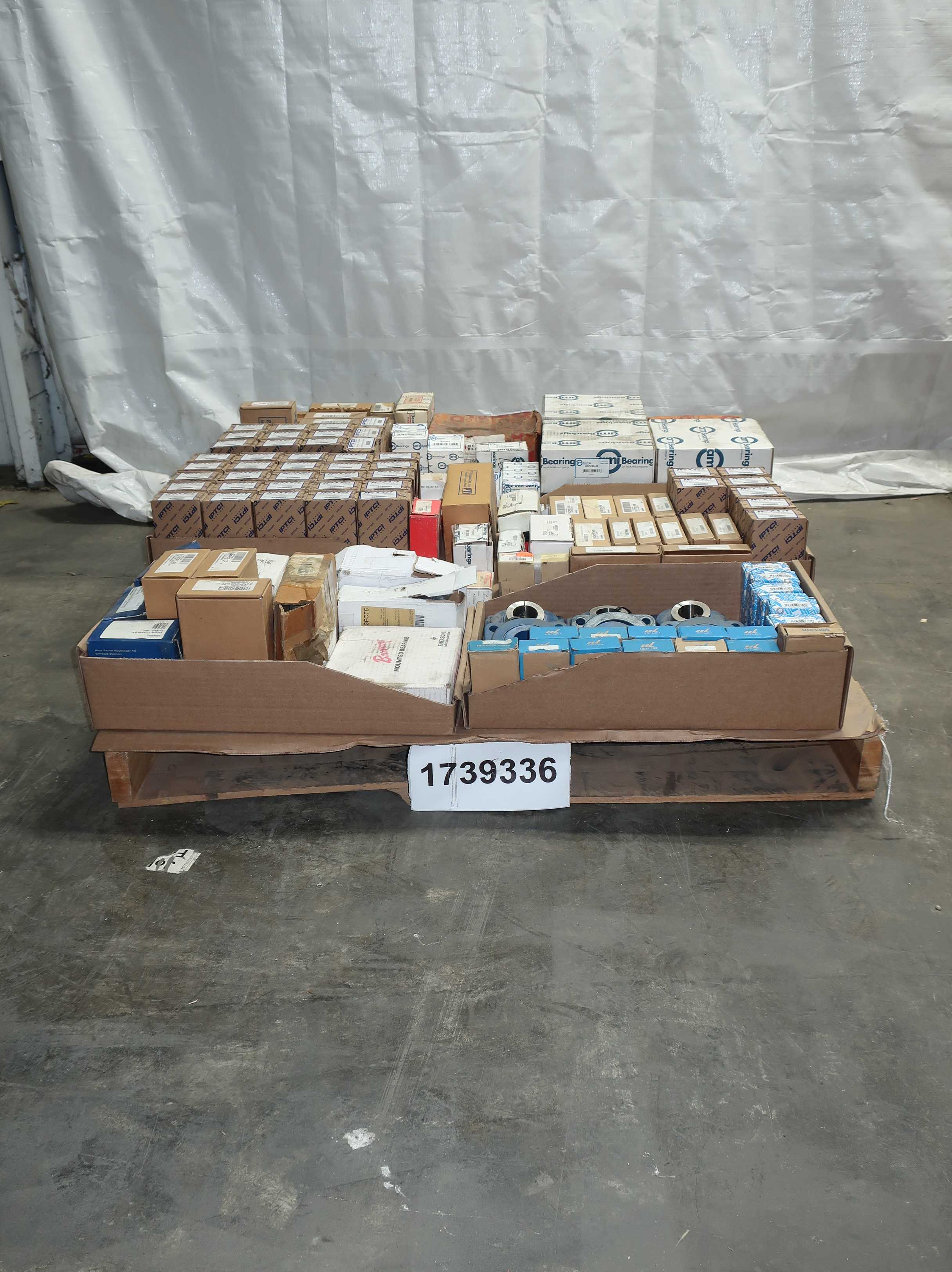 SKU 1739336 - PALLET OF ASSORTED BEARINGS, MOUNTED, PILLOW BLOCK - 