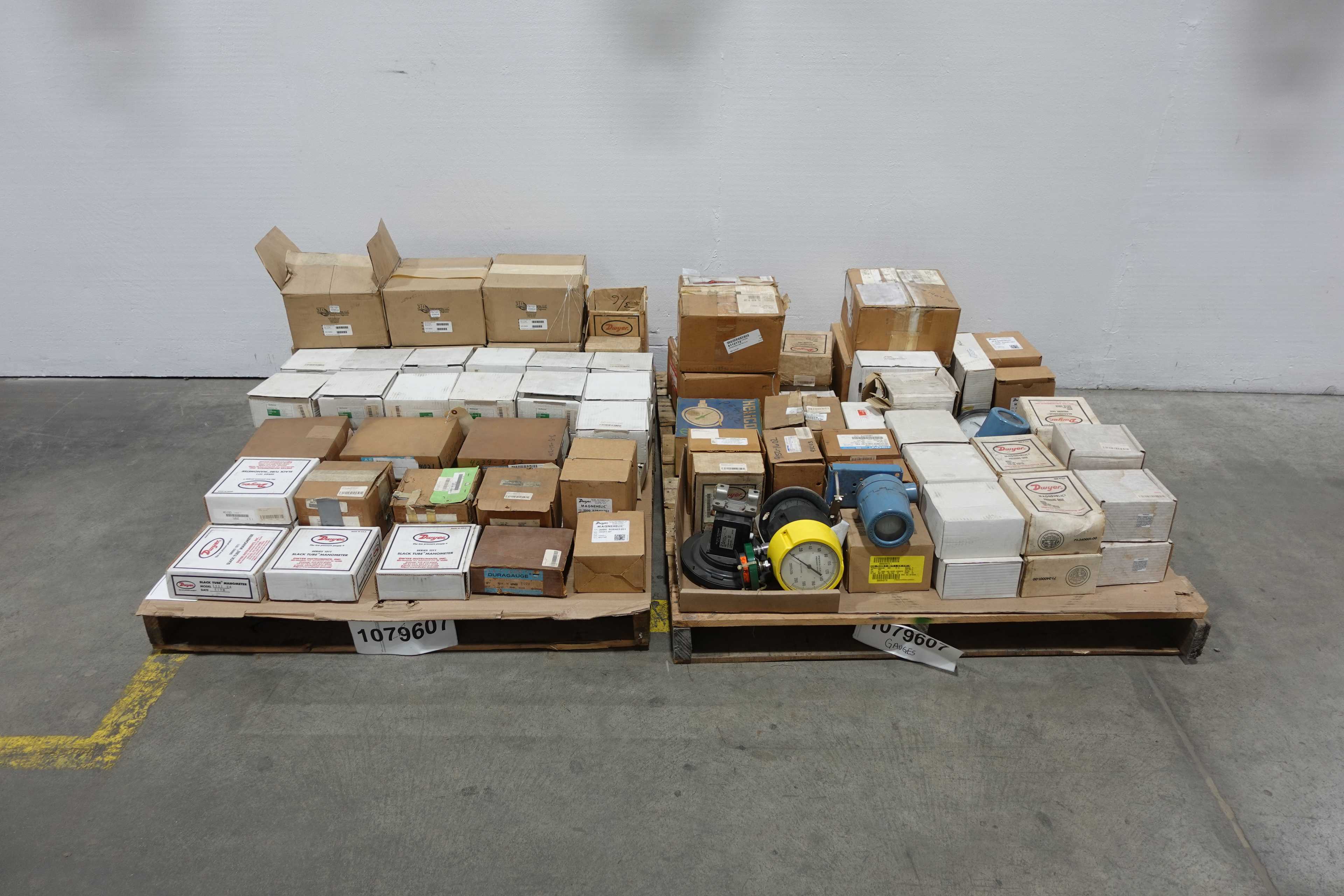SKU 1079607 - 2 PALLETS OF ASSORTED GAUGES - INSTRUMENTATION