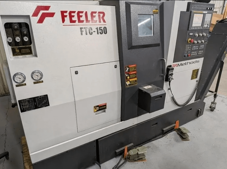 2014 FEELER FTC-150 CNC TURNING CENTER FANUC 0I-TD 6IN CHUCK 6000RPM 10-ST TURRET - HORIZONTAL MACHINING CENTERS