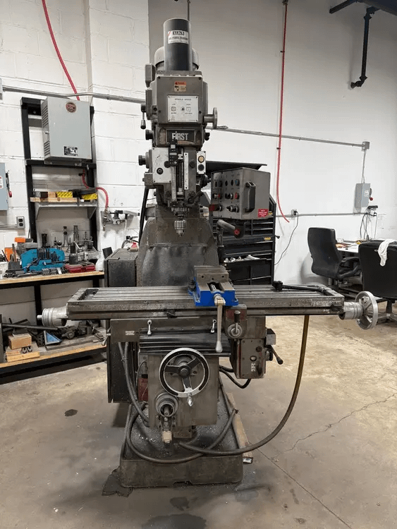 2007 FIRST LC-20VSG VERTICAL KNEE MILLING MACHINE 575V 4500RPM 52"X10" TABLE DRO - VERTICAL MILLING MACHINES