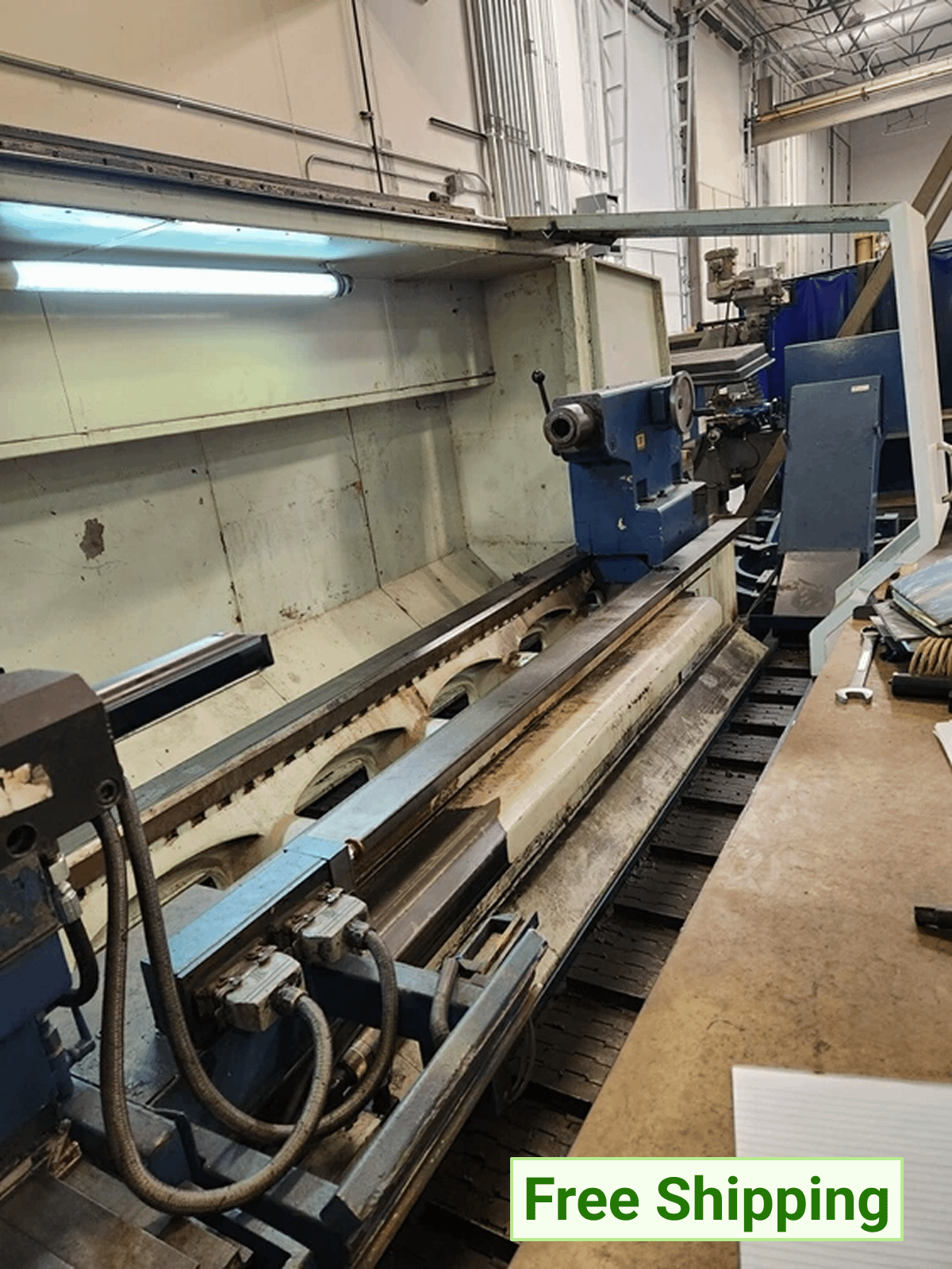2007 DEAN SMITH & GRACE 4432P X 156 CNC HOLLOW SPINDLE LATHE 44IN SW 156IN DBC 15IN BORE 50HP - CNC LATHES