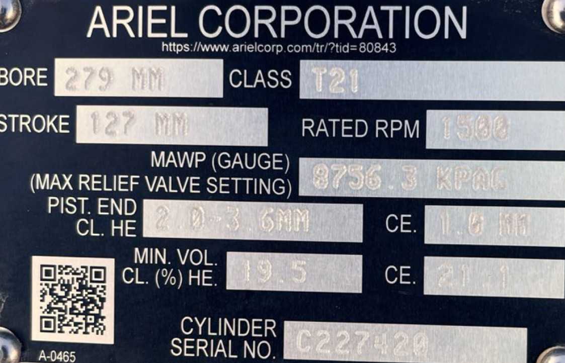 2019 ARIEL KBT/4 PRODUCED GAS COMPRESSOR - GAS COMPRESSORS