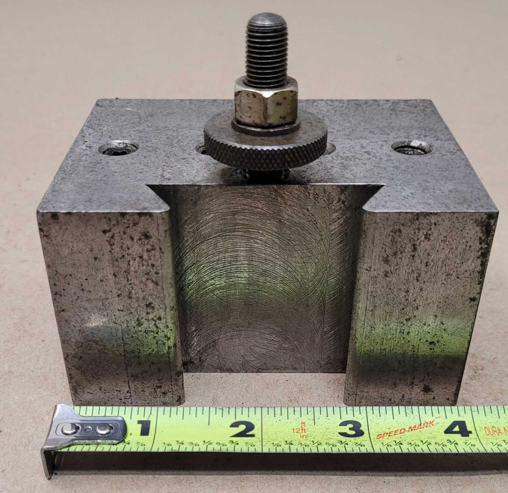 QUICK CHANGE BORING BAR HOLDER - 1.25IN BORE, 2-1/4IN WEDGE, 2.25H X 3L X 4W - MACHINE TOOLING